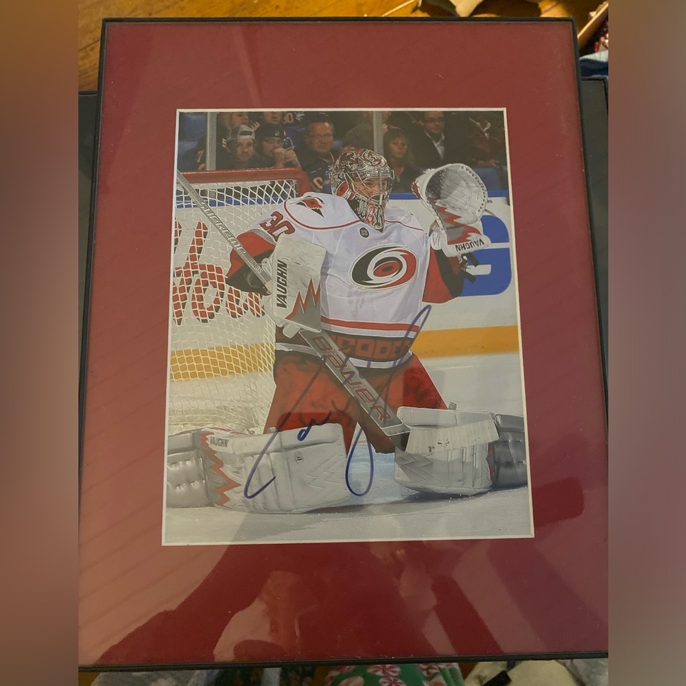 Signed Cam Ward Carolina Hurricanes Photo